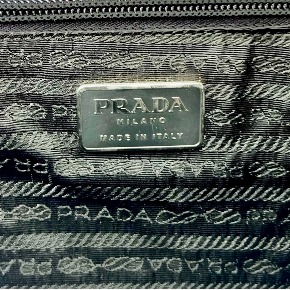 Prada Red Leather Satchel Bag | Vintage | Structured Top Handle Classic - Picture 8 of 16